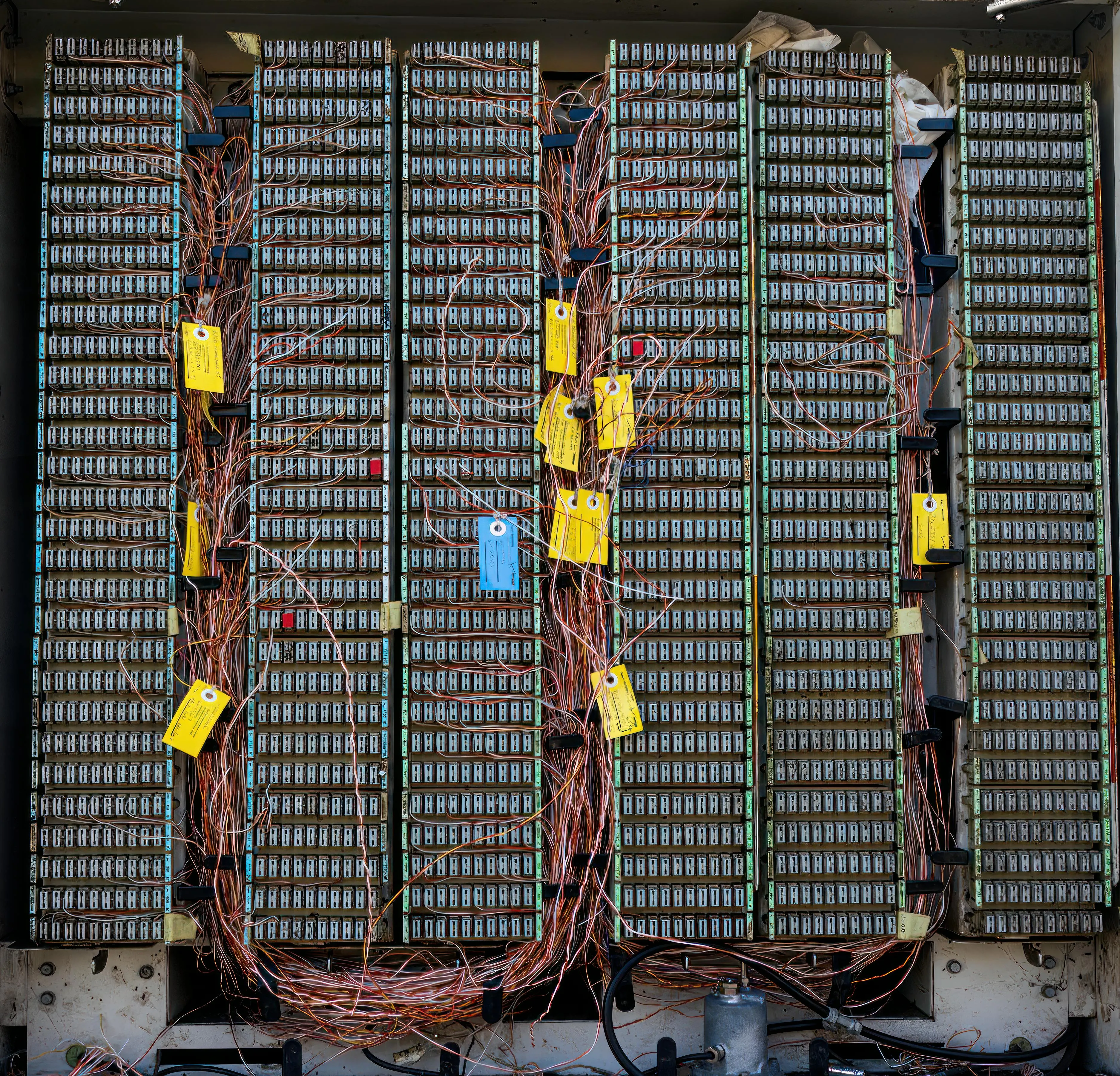 A close-up of a circuit board